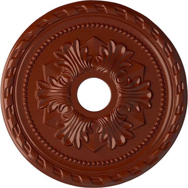 Ekena Millwork Palmetto Ceiling Medallion (Fits Canopies up to 5"), 20 7/8"OD x 3 5/8"ID x 1 5/8"P, Firebrick CM20PMFIF - main